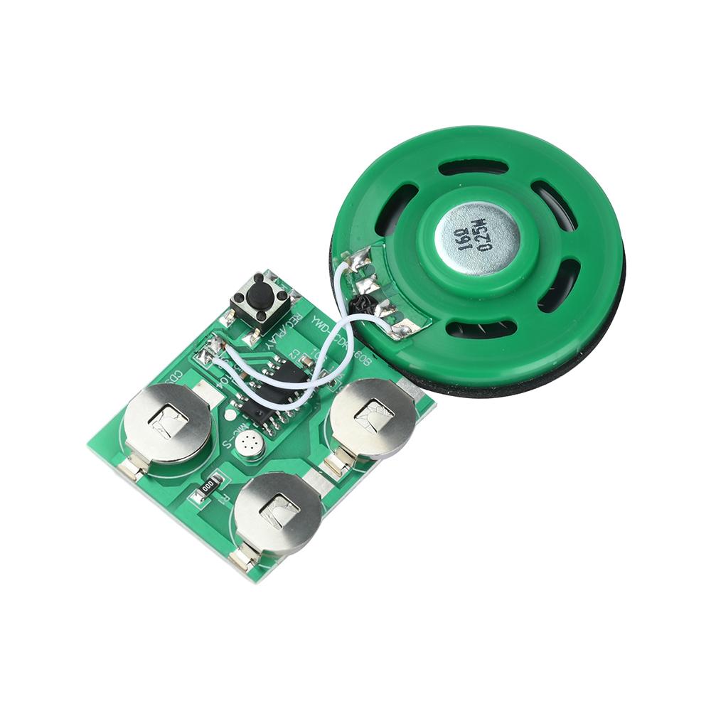 

60 Second Recording Playback Board Music Module Greeting Card Refrigerator Sticker Diy With Battery Button Playback