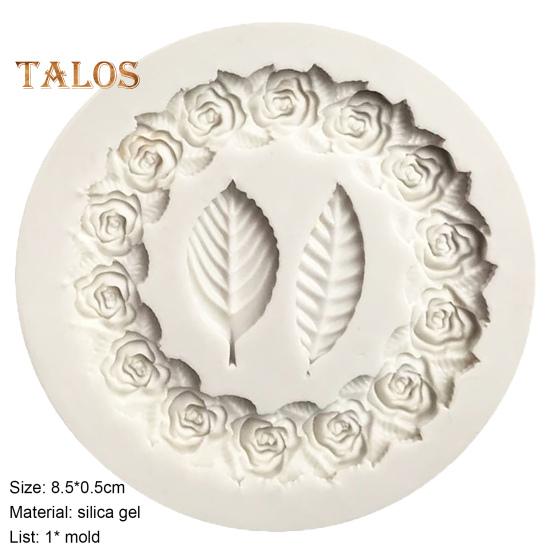 Fondantform, Küchenhelfer, DIY, wiederverwendbar, nützliche Blumenform, klare Textur, Schokoladenform zum Backen