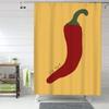 I'M Hot" Chilli Art Print Funny Shower Curtain - Cute Bath Decor & Christmas Gift Idea