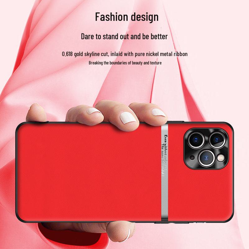 Anti-Fall Liquid Leather Case for Apple 11 Pro Max | One-Piece Anti-Protective Cover