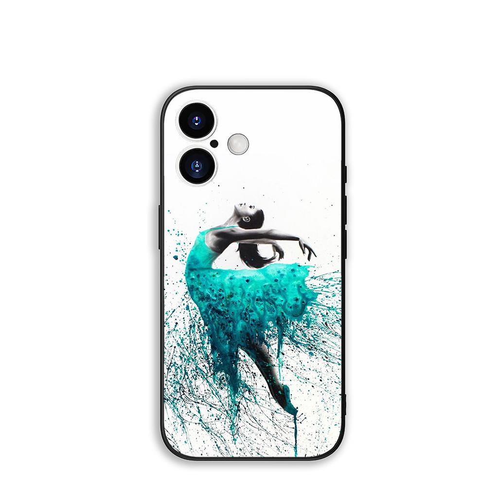 for Apple iPhone 16 15 14 Plus 13 12 Mini 17 Pro Max + 16E Air 16+ ProMax Phone Cover Case Ballerina Ballet Dancing Dance Girl