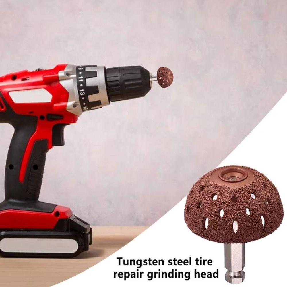 Tungsten Steel Tire Buffing Wheel Coarse Grit Tire Repair Tool Tire Buffer Tool Grinding Tools
