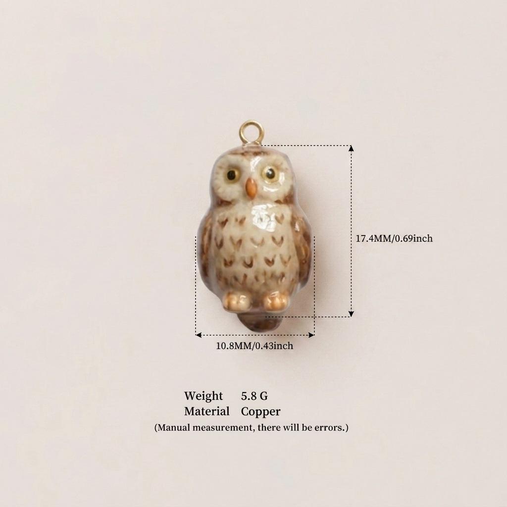 Animal World Cute Copper Pendant Necklace: Small Fish, Panda, Puppy, Butterfly Design