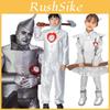 Enchanting Wizard Of Oz Tin Man Cosplay Costume For Adults And Kids In Silver