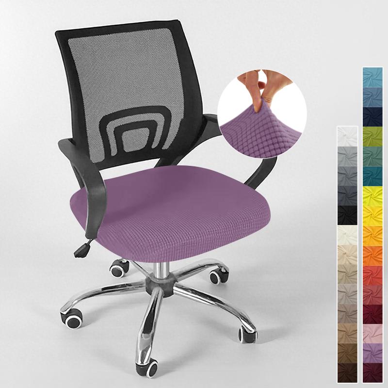 Cover For Computer Chair With Armrests Knitted Jacquard Cover For Swivel Office Chair Jacquard Seat Cover Computer Chairs