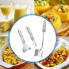 Steel Corn Peeler Sheller with Fork for Fast Corn Stripping Comfort Handle and Easy Cleaning Design Kitchen Gadget