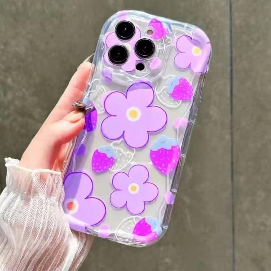 Bracelet new flower for iphone17promax mobile phone case apple 16/14 pro Japan and Korea 13/12/15