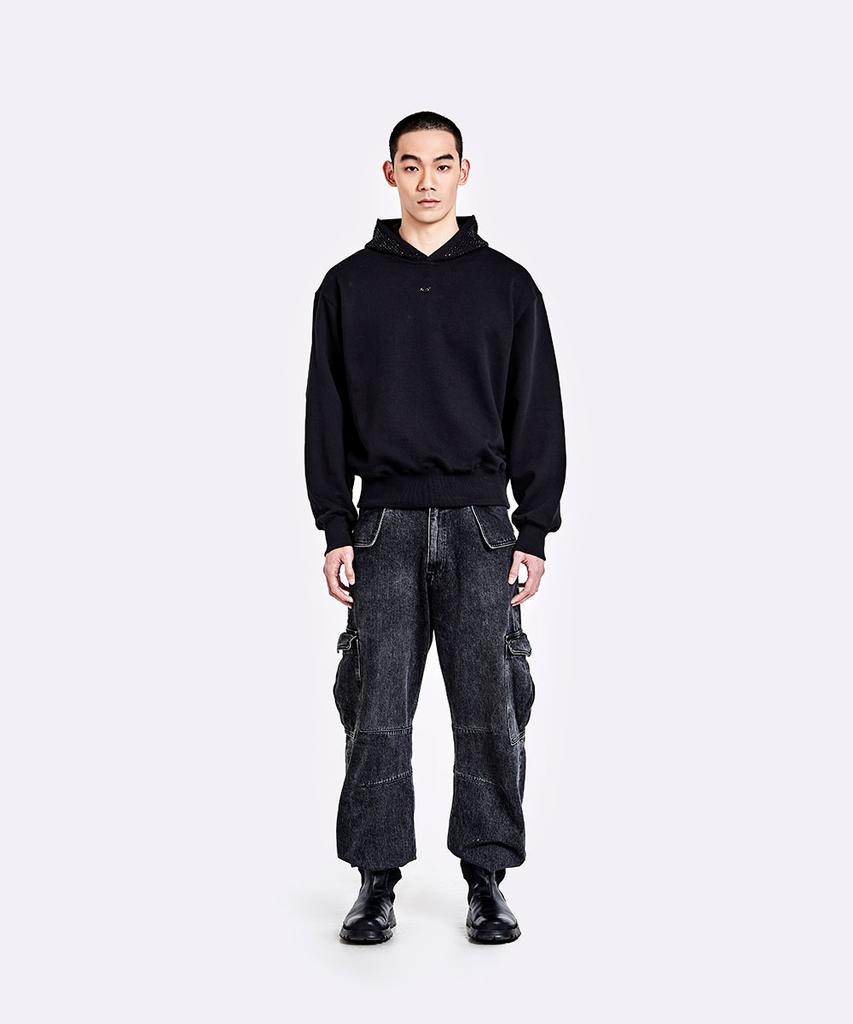 Rinestone Hoodie - Black