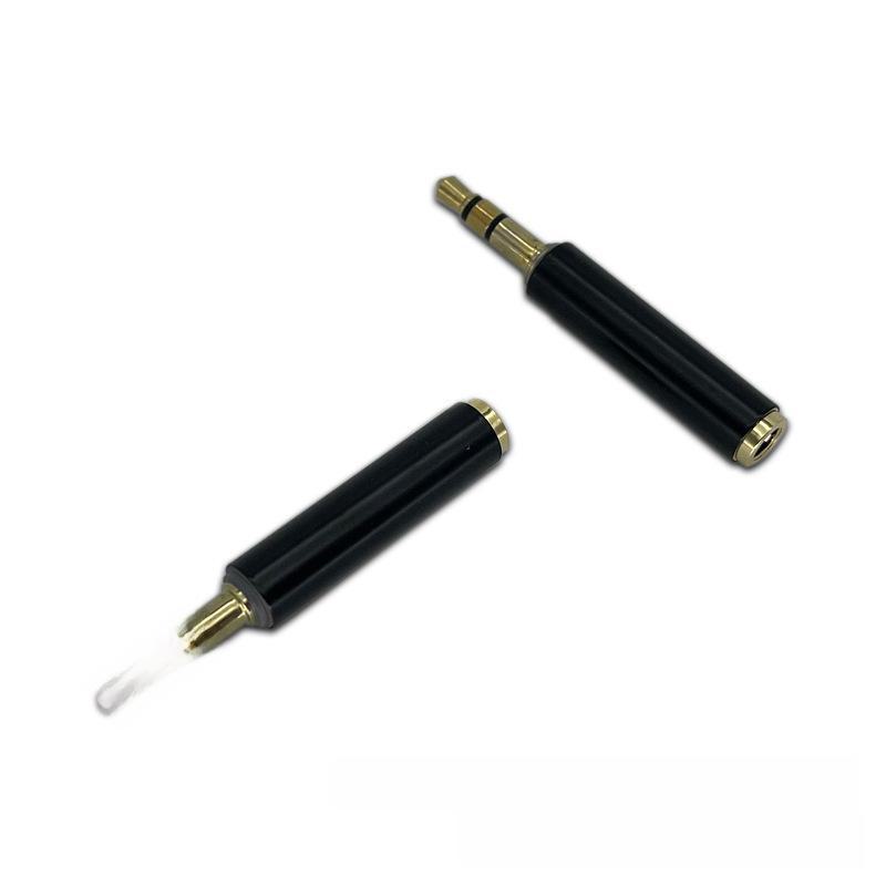 3,5mm audio adaptér: 4dílný konektor (samice) na 3dílný (samec) pro počítače, telefony, konverzi mikrofonu, klip na obojek, živé vysílání
