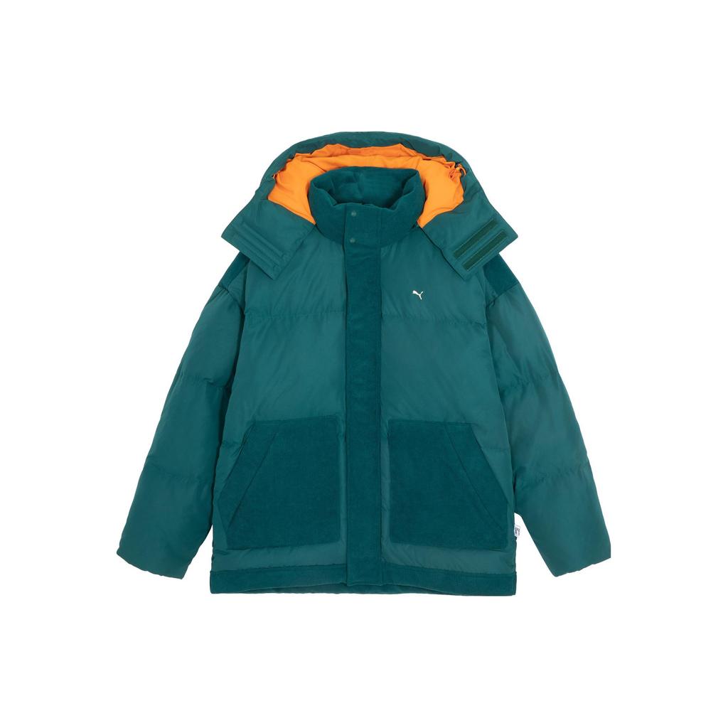 Neue PUMA x MMQ Daunenjacke Unisex Weihnachtsgrün 623043-43