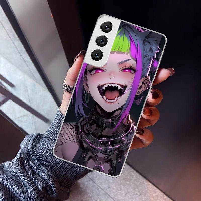 Crazy Gothic Japan Anime Girls Phone Case For Samsung Galaxy S26 S25 Edge S24 S23 Ultra S22 Plus S21 S20 FE Soft TPU Back Cover