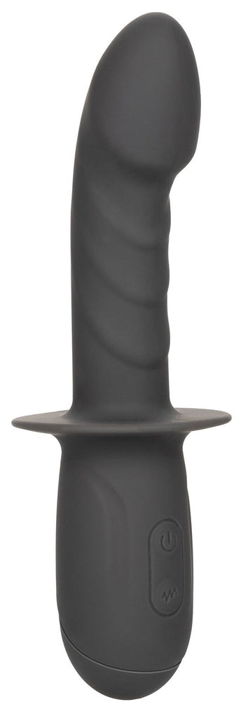 Ramrod 11 X 3.2cm Gyrating Vibrating Dildo with Handle - RAMROD - Dildos with Handle