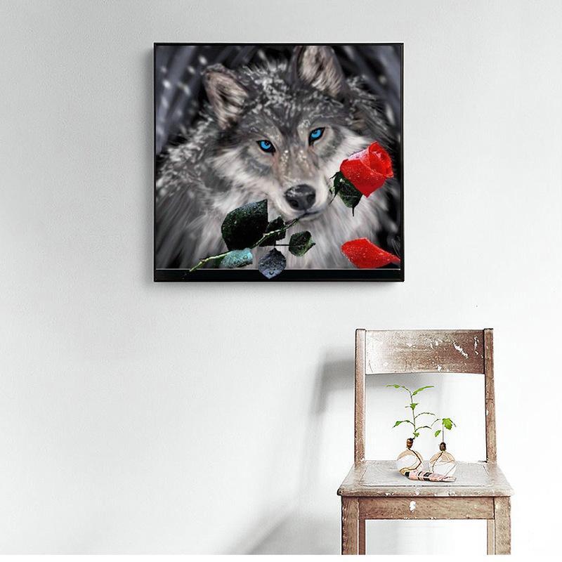 

Взрывы дрель вышивка крестиком Волчья роза алмазная картина 40cm*40cm