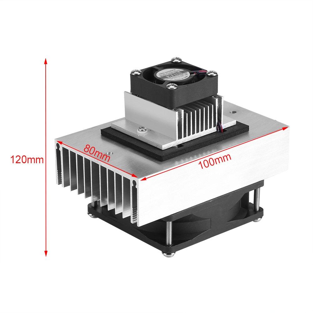Sistema di Refrigerazione Termoelettrico a Semiconduttore Peltier DC12V 6A Dispositivo di Raffreddamento a Semiconduttore Frigorifero Modulo di Conduzione Unità di Raffreddamento a Ventola