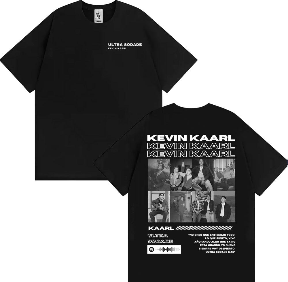 Rapper Kevin Kaarl Ultra Sodade Tour 2025 Cover T Shirt Unisex Unisex Fashion Gothic Retro TShirts Cotton Comfort Oversized T Shirt