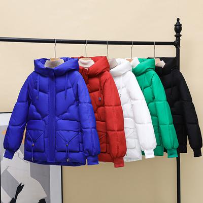 Jesienno-zimowy płaszcz chlebowy Luźna damska bawełniana kurtka Zagęszczony bawełniany płaszcz Odzież wierzchnia