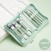 7/10/12/16/22/35pcs Nail Knife Set Stainless Steel Beauty Set Zipper Bag Manicure Knife Planer Nail Pliers Manicure Tools
