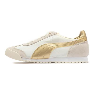 Roma OG Nylon Métallique - Blanc Chuchoté Or Équipe Baskets Unisexe Crème 390635-02
