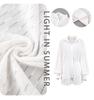 Summer Women's Jacquard Puff Sleeve Cardigan & Shorts Two-Piece Set - 2025
