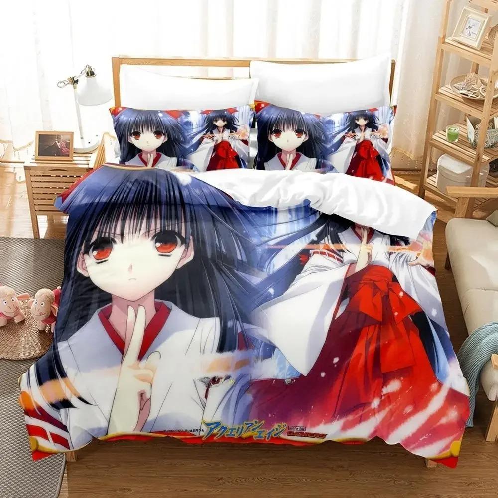 Aquarian Age Bedding Set Single Twin Full Queen King Size Bed Set Adult Kid Bedroom Duvetcover Sets 3D Print Anime Bed Sheet Set