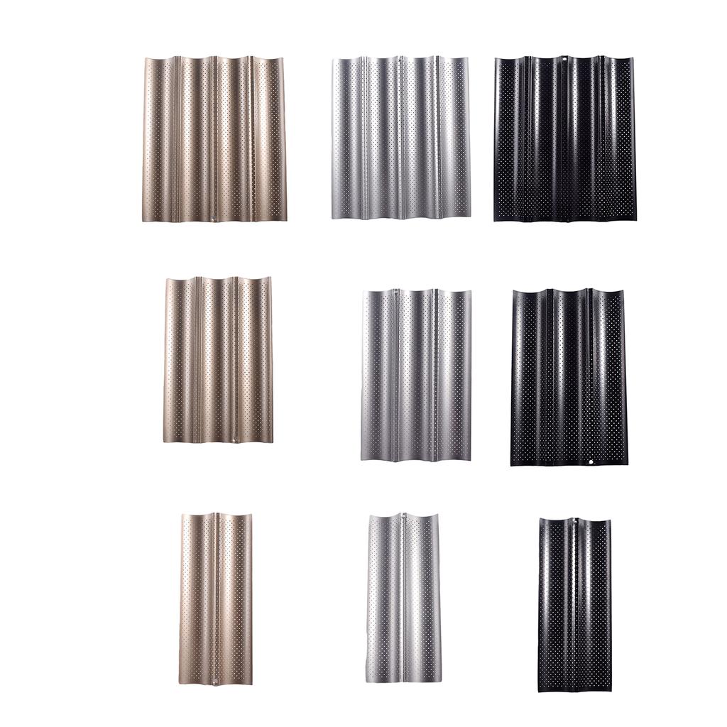 Nepřilnavý Perforovaný Plech na Pečení Francouzského Chleba Uhlíková Ocel Formy na Pečení Forma na Pečení Bochníku Kovové Formy na Pečení Chleba na Dort