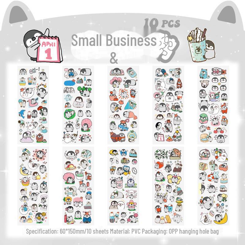 

Водонепроницаемые наклейки с героями мультфильмов для детских тетрадей — креативный и милый декоративный набор