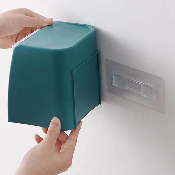 Desktop Trash Can Wall Mounted Mini Waste Bin For Desktop Office Table Car Self Adhesive Trash Container Trash Bin Accessories