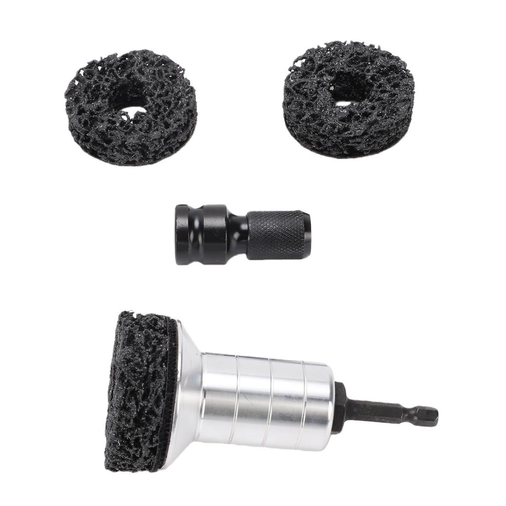 Radnaben-Aufbereitungs-Kit Wasserdichtes Radbolzen- und Radnaben-Reiniger-Kit mit Doppelkopfabapter für Bohrmaschine 1 Zoll Angetriebener Schraubenschlüssel