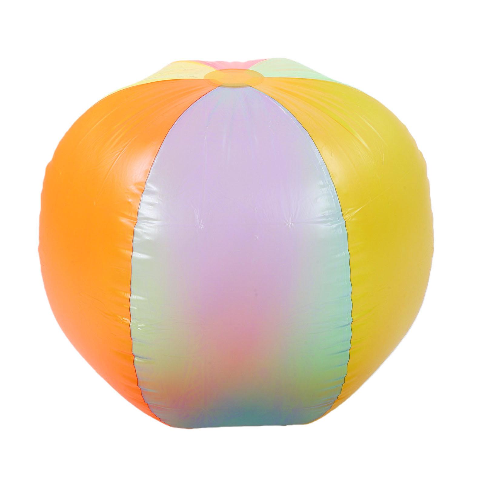 

31,5 дюйма Большой надувной пляжный мяч Большой радужный цветной мяч для бассейна и пляжа Игрушка для летней вечеринки на открытом воздухе на лужайке