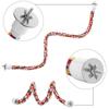 Parrot Chew Toy with Cotton Rope, Climbing Ladder, and Rotating Features