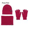 Casual Knit Winter Hat Warm Fleece Neck Scarf Trendy Winter Set  for Women Men