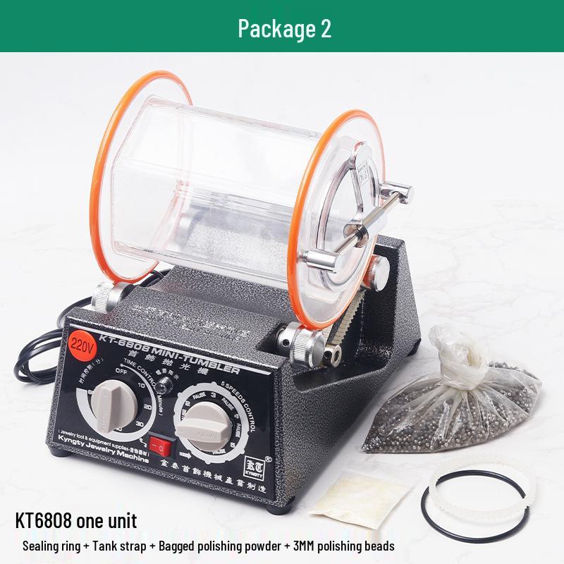 Gold & Silver Jewelry Polisher - Small Tumbler for Coins, Wenwan Walnuts & More