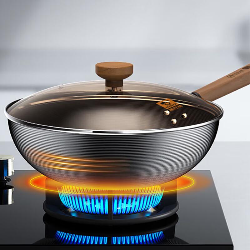

KOBACH 32cm Coating-Free Deep Nitrogen Wok with Spatula Set