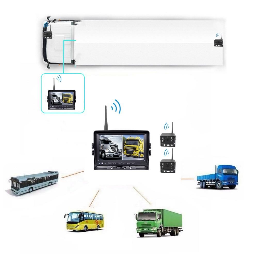 Wireless Car Truck Front Parking 24 Volt Reverse Backup Waterproof View Camera Trailer with Guidelines Monitor Ip68 Camera