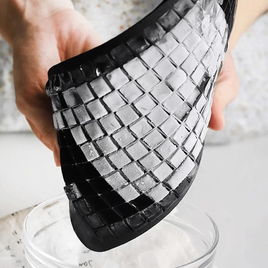 Diamond Rose Shaped Ice Cube Mould Food Grade Silicone Square Round Ice Cube Maker Tray High Quality Mold For Bar Making Drinks