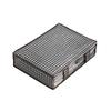 Houndstooth Under-Bed Storage Bag: Dustproof, Large Capacity, Visible Fabric for Clothes & Quilts