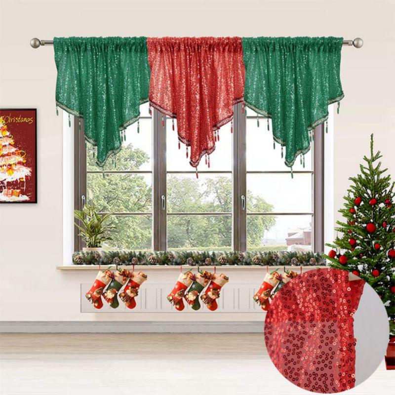 

Sequin Triangle Drapery Curtains Decorative Curtains