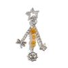 Y2K Exquisite Stylish Stars Sun Moon Key Chains For Women Glass Bead Stone Bags Key Rings Accessories Couple Keychains Jewelry