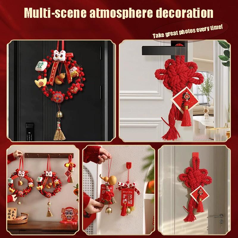 Horse Year New Year Decorations Festive Door Hangings For 2026 New Year'S Day Spring Festival Scene Decorations
