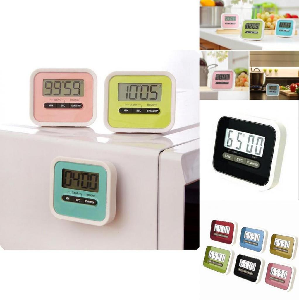 Ultra Stylish Magnetic Digital Lcd Kitchen Timer With Fashionable Design For Kitchens