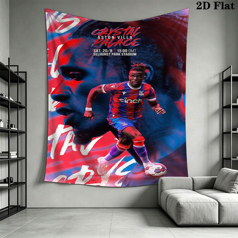 Aston Villa F.C Wall Hanging Printed Fabric Blanket Decorative Tapestries for Bedroom Living Room Home Decor
