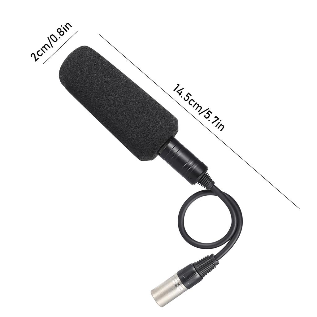 Video Recording Interview Microphone Photography Stereo Condenser Unidirectional Microphone Mic for Panosonic Camcorders