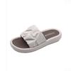 Premium thick-bottomed one-word slippers for women's summer outer wear fashionable new flat-bottomed non-slip casual cool slippers