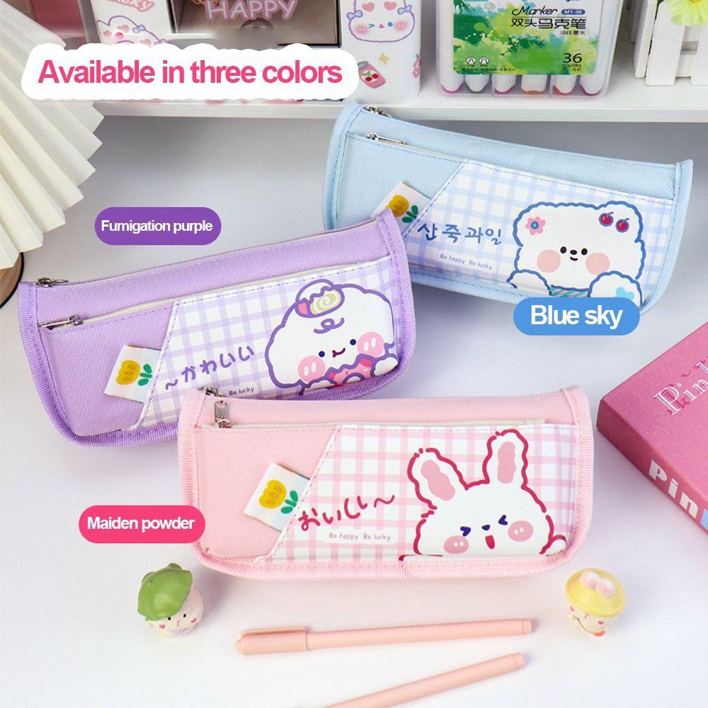

Portable Handbags Stationery Cosmetic Storage Large Capacity Pencil Box Cartoon Pencil Case