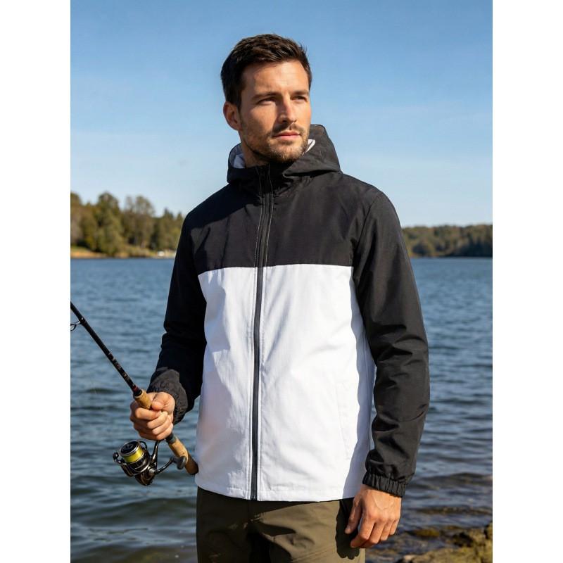 Mens Outdoor Jacket Lightweight Hiking Camping Hooded Windbreaker Sports Coat
