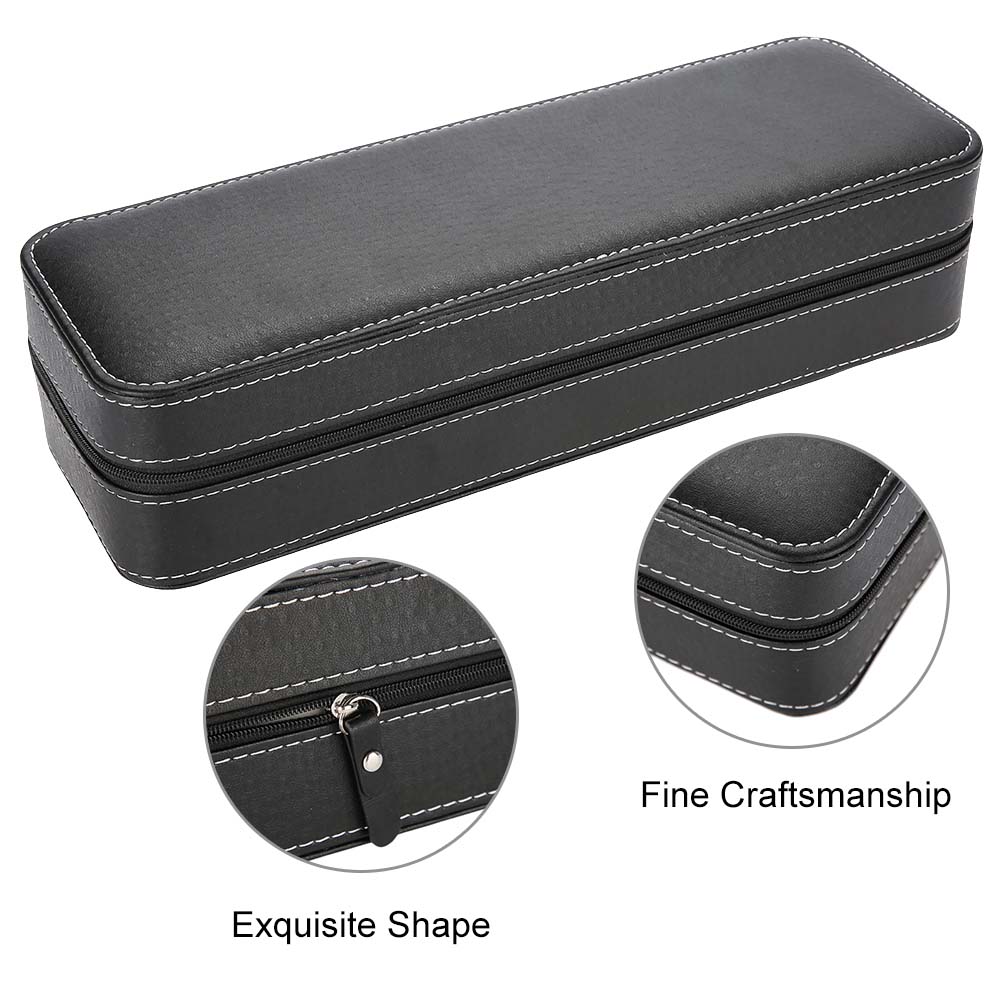 6 Slots Watch Box Jewelry Display Storage Wrist Watch Present Box Case