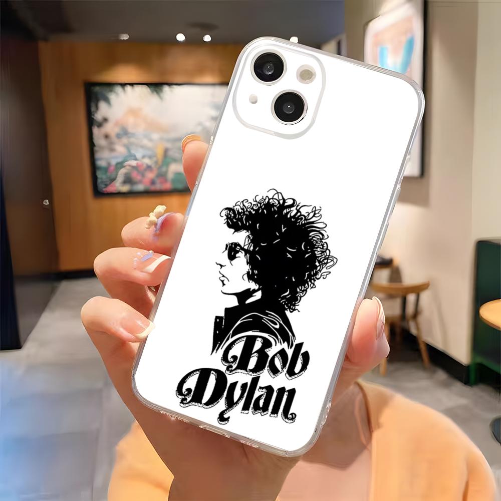 Bob Dylan Band Phone Case For IPhone 15 Pro Max 16 Pro Max 14 13 11 12 Mini Xs X Xr 7 8 Plus Se Transparent Cover