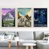 Tolkien Travel Canvas Painting Middle Earth Landscape Rings Posters and Prints Wall Art Pictures Gifts Living Room Home Decor