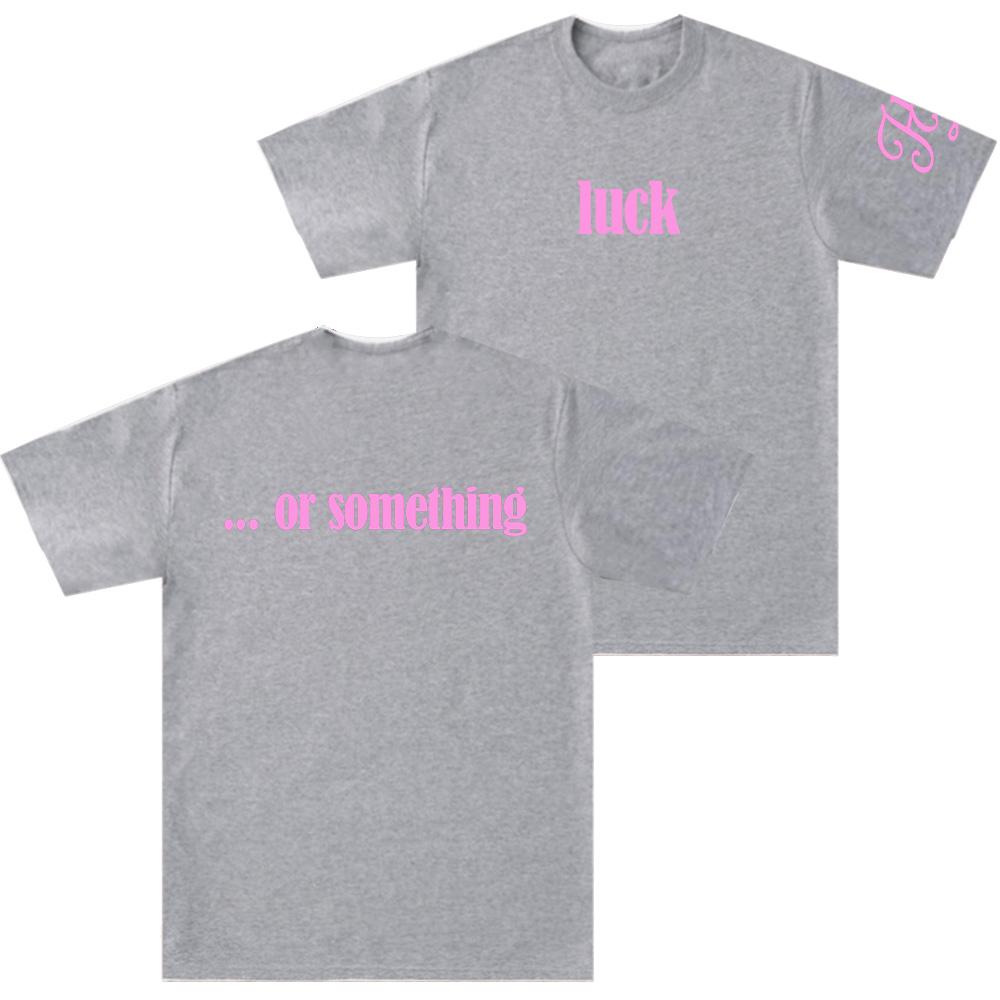 Luck … or Something Tee Hilary Duff Merch T-shirt Men Women Fashion Aesthetics Short Sleeve Top Summer Casual Y2K Cotton T-shirt