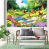 2D Spring Forest Animals Backdrop for Woodland & Nursery Events